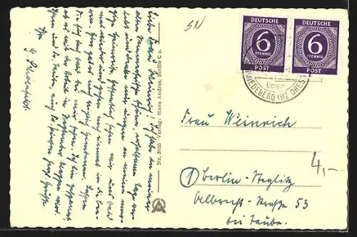 AK Rehefeld / Erzgeb., Blick in das Weisseritztal und unterer Ortsteil