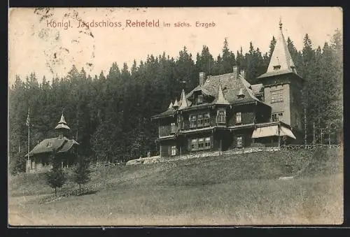 AK Rehefeld i. sächs. Erzgeb., Königl. Jagdschloss