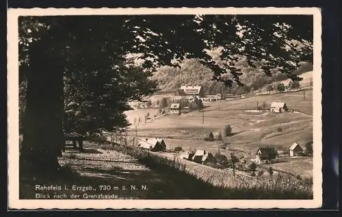 AK Rehefeld / Erzgeb., Blick zur Grenzbaude