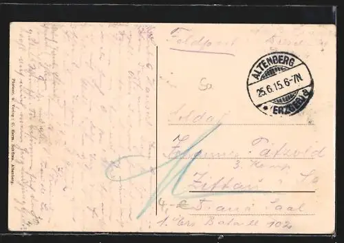 AK Rehefeld / Erzgeb., Ortsansicht aus der Vogelschau