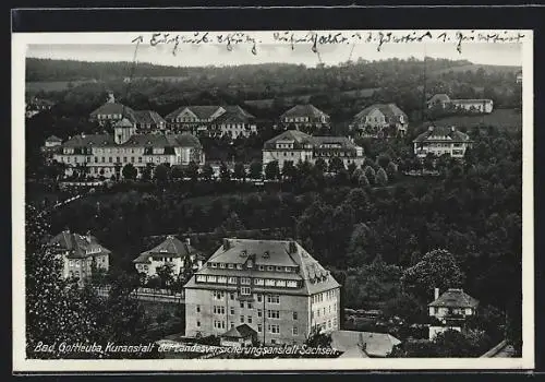 AK Bad Gottleuba, Blick auf die Kuranstalt der Landesversicherungsanstalt Sachsen