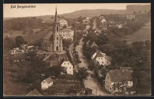 AK Bad Berggiesshübel, Blick zum Ort