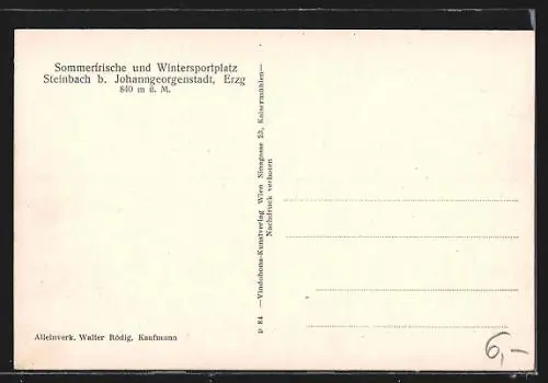 AK Steinbach i. Erzg., Sommerfrische u. Wintersportplatz