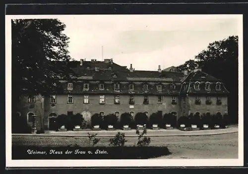 AK Weimar / Thür., Haus der Frau v. Stein