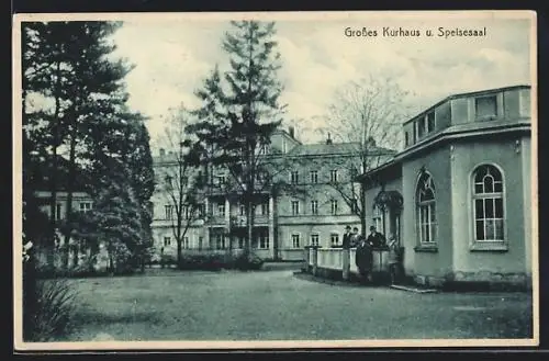 AK Bad Kreischa, Sanatorium, Grosses Kurhaus und Speisesaal