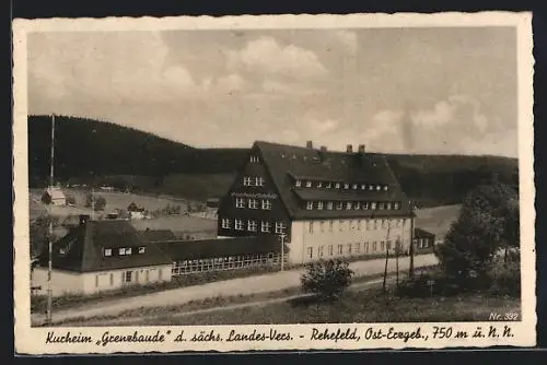 AK Rehefeld / Erzgeb., Kurheim Grenzbaude d. sächs. Landes-Versicherung