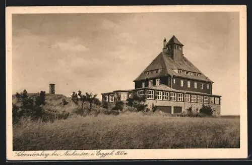 AK Neuhausen / Erzgeb., Berggasthaus Schwartenberg