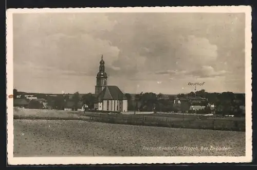 AK Pretzschendorf / Erzgeb., Blick zur Kirche