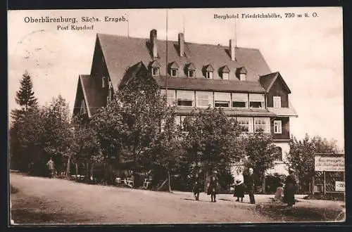 AK Oberbärenburg / Erzgeb., Berghotel Friedrichshöhe