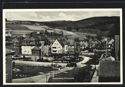 AK Oberschlema, Hindenburg-Promenade