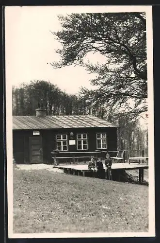 AK Schöpfel-Hütte, Berghütte am Schöpfel Sektion Wienerwald Ö. T. K.