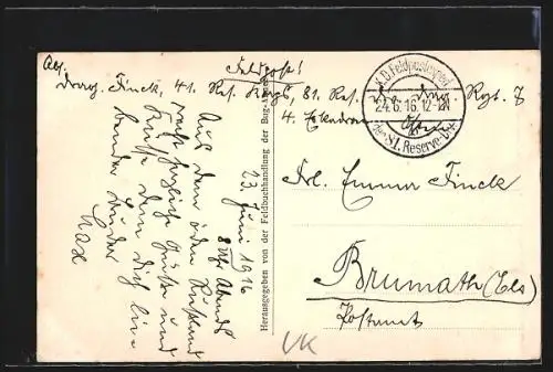 AK Kowel, Strassenpartie im Ort