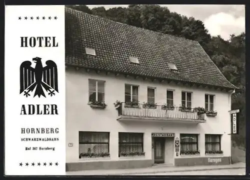 AK Hornberg /Schwarzwaldbahn, Hotel Adler