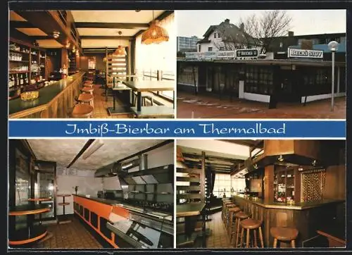 AK St. Peter-Ording, Imbiss-Bierbar am Thermalbad, Innenansichten