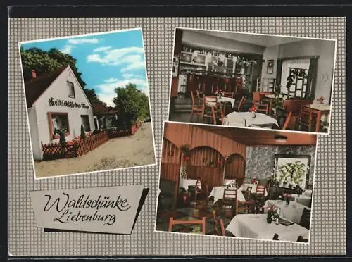 AK Liebenburg, Gasthaus Waldschänke, Innenansichten