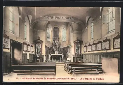 AK Rueil, Institution St-Nicolas de Buzenval, La Chapelle du Château