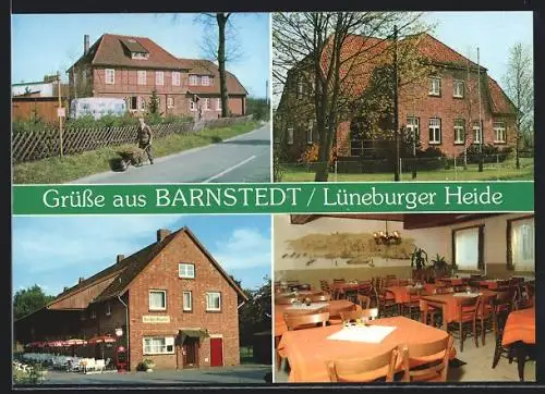 AK Barnstedt / Lüneburg, Gasthof Heller Morgenstern, Pension Waldfrieden, Altenheim Haus Tabor