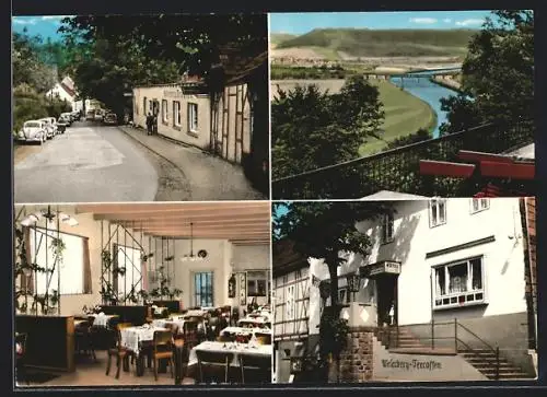 AK Fürstenberg / Weser, Gasthof Weserberg Terrassen & Hotel Fürstenberg