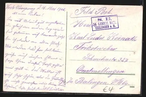 AK Strassburg, Hauptpostamt