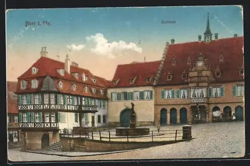 AK Barr i. Els., Partie am Rathaus