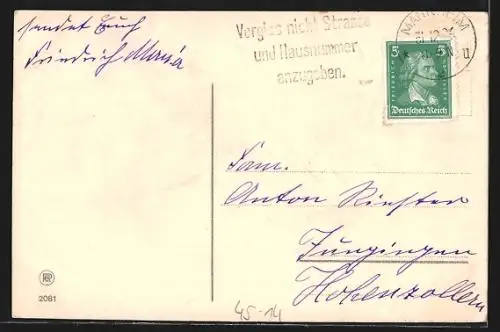 AK Frau auf Skiern im Schnee, Neujahrsgruss