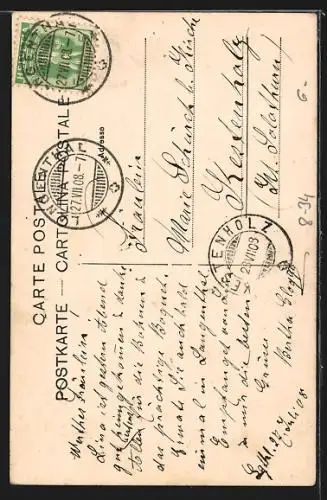 AK Zwei Bernerinnen in Tracht am Spinnrad