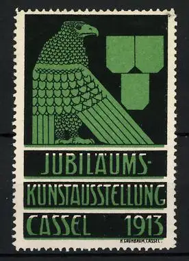 Reklamemarke Cassel, Jubiläums-Ausstellung 1913, Adler