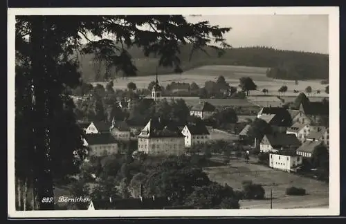 AK Börnichen / Zschopau, Ortsansicht aus der Vogelschau