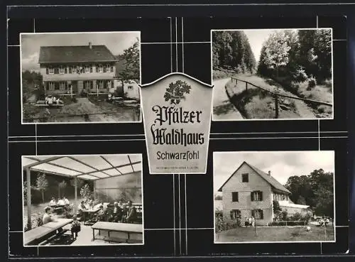 AK Waldleiningen / Pfalz, Gasthof Pfälzerwaldhaus Schwarzsohl