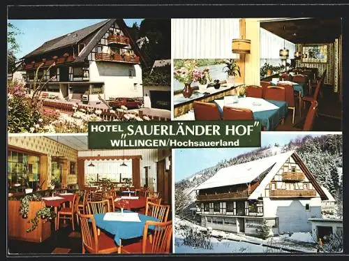 AK Willingen /Hochsauerland, Hotel Sauerländer Hof, Schwalefelder Str. 16