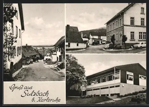 AK Sulzbach / Malsch, Mehrfachansicht, Strassenpartien mit Gebäudeansichten
