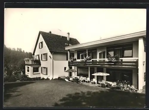 AK Bad Herrenalb /Schwarzwald, Gasthaus Haus Fröde, Bleichweg 24