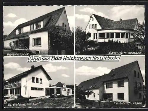 AK Bad Holzhausen, Pension Stork, Gaststätte Vormann, Pension Ortmann, Gaststätte Zur Aue