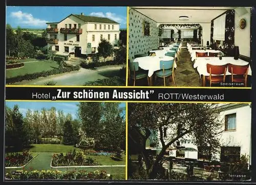 AK Rott /Westerwald, Hotel Zur schönen Aussicht