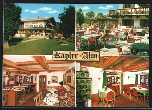 AK Schaftlach, Kapler-Alm Gasthaus mit Terrasse