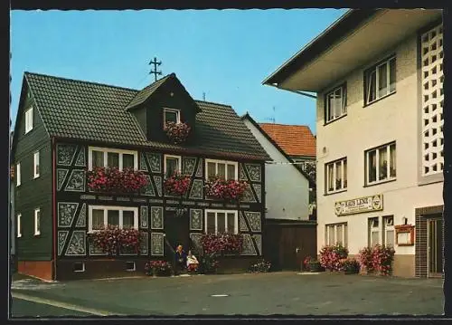 AK Cölbe, Gasthaus Haus Lenz - Hessenstube, Heidestrasse 16