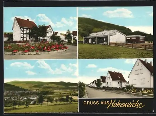 AK Hoheneiche / Eschwege, Gasthaus Zur Linde, Strassenpartie