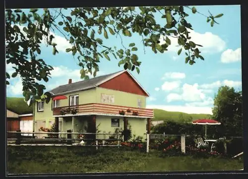 AK Holzhausen über Bad Driburg, Pension Volkhausen, Holzhausen Nr. 85