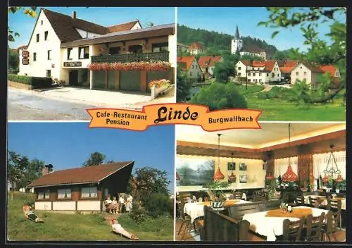AK Burgwallbach, Cafe Restaurant zur Linde