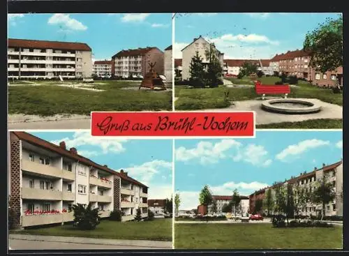 AK Brühl-Vochem, Ortsansichten mit Wohnhäusern