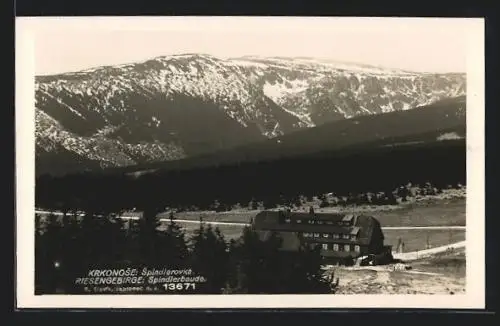 AK Spindlerbaude im Riesengebirge, Panorama