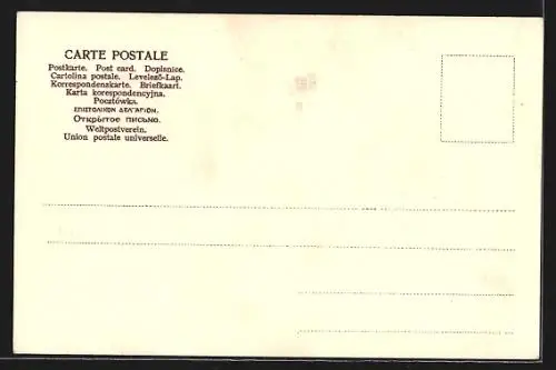 AK Spindlerbaude im Riesengebirge, Wanderer nähert sich