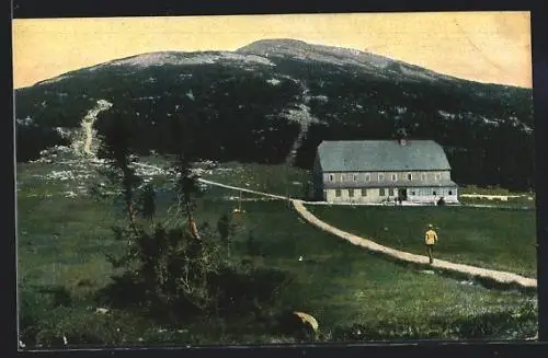AK Spindlerbaude mit Sturmhaube