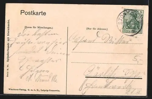 AK Spindlerbaude mit Sturmhaube