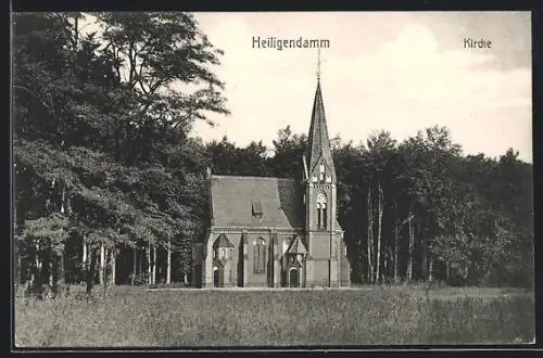AK Heiligendamm, Blick zur Kirche