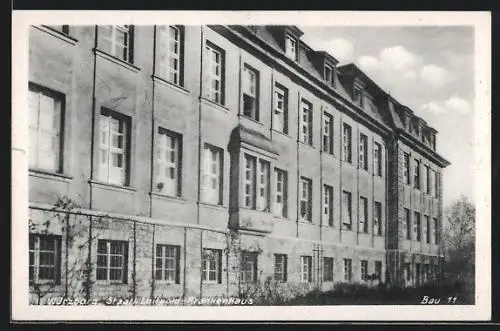 AK Würzburg, Blick auf das Staatl. Luitpold-Krankenhaus