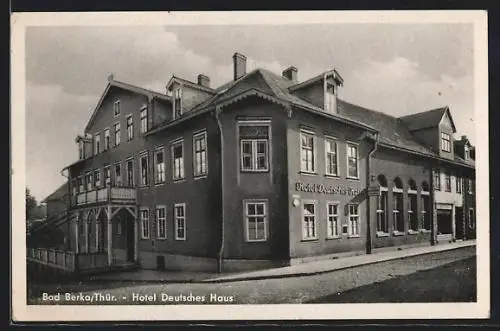 AK Bad Berka, Hotel Deutsches Haus