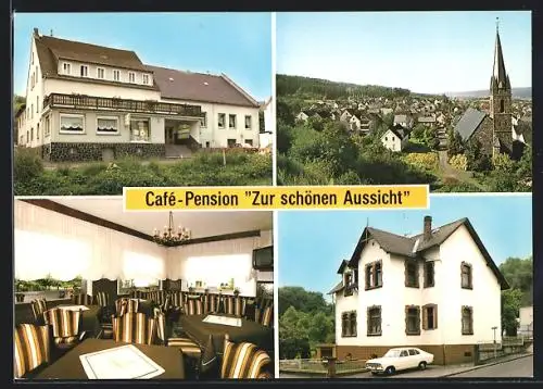 AK Dornburg-Wilsenroth /Westerwald, Café und Pension Zur schönen Aussicht