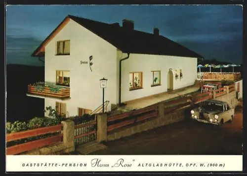 AK Altglashütte /Opf., Gaststätte und Pension Haus Rose