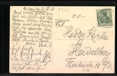 AK Winden, Ortsansicht mit Gastwirtschaft Linscheid